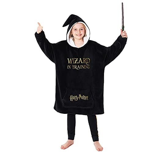 Harry Potter Bluza z kapturem dla dziewczyn, polarowy koc z kapturem o