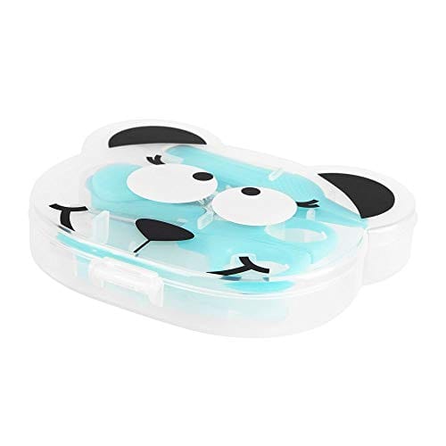 Badabulle Mój 1 zestaw do manicure kosmetyczka do pielęgnacji paznokci dla niemowląt z okrągłymi nożyczkami obcinaczem do paznokci pilnik do paznokci szczypce higieniczne i jego okładką - obrazek 3