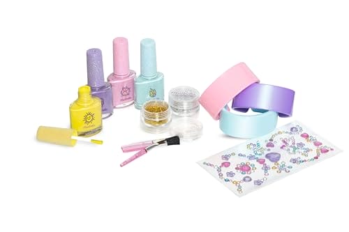 Zestaw lakierów do paznokci AQUARIUS MARTINELIA SUPER GIRL NAILS - dla małych księżniczek i kreatywnych dzieci - obrazek 2