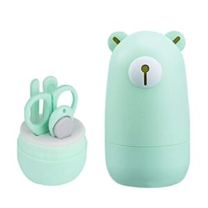 Mostop Zestaw obcinacza do paznokci dla niemowląt zestaw do manicure 4 w 1 narzędzia do pielęgnacji pedicure zestaw obcinacz do paznokci dla niemowląt nożyczki pilnik do paznokci i pęsety dla noworodka niemowlęcia małych dzieci