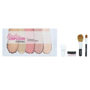 bareMinerals Zestaw Complexion Essentials Regalo 4 Pezzi - 2 Primer i 2 Szczotki, Wielobarwny, Unisex
