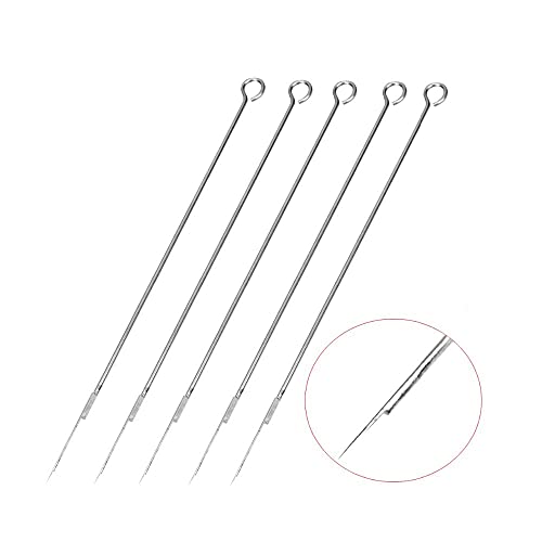 50 Stück 5 Typ Steriler Tätowierungsnadeln für Liner und Shader Tattoo Zubehör,Tattoonadeln Zubehör Set,Tattoo Nadel(1RL 3RL 5RL 7RL 9RL) - obrazek 3