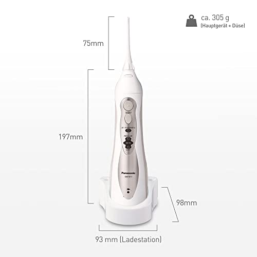 Panasonic EW1411H845 irygator z 4 trybami strumienia (silny tryb JET 590 kPa tryb AIR IN z drobnymi bąbelkami powietrza tryb INTERDENTAL) biało-szary - obrazek 2