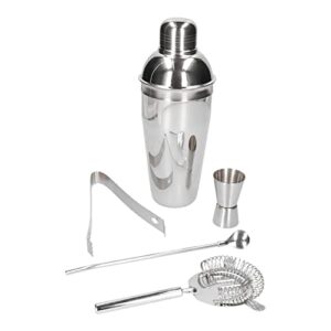 Zestaw barmański 5 el – shaker 750 ml: Gotowy zestaw do miksowania koktajli, idealny na prezent