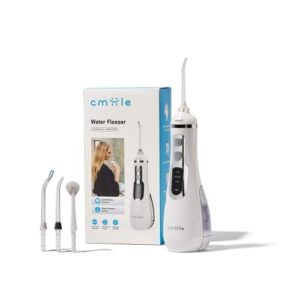 Mocny bezprzewodowy irygator ust Cmiile do głębokiego czyszczenia higieny jamy ustnej poprawy zdrowia dziąseł 4 końcówki oczyszczacz zębów oczyszczacz dziąseł