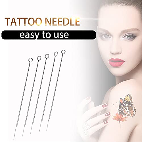 50 Stück 5 Typ Steriler Tätowierungsnadeln für Liner und Shader Tattoo Zubehör,Tattoonadeln Zubehör Set,Tattoo Nadel(1RL 3RL 5RL 7RL 9RL) - obrazek 2