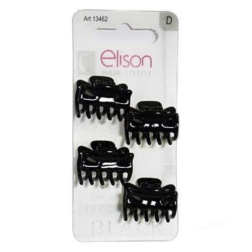 Zestaw 6 GABBIANO Szczypce 13462 Mini Classic Black 4 Sztuk (13410) Akcesoria Do Włosów - Najlepsze narzędzia i akcesoria do makijażu, plastikowy materiał, wymiary 10 x 8 x 10 cm