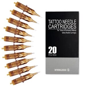 20pcs Profi Tattoo Nadeln Set, Harsso 3RL/5RL/7RL/9RL/7RM/9RM Cartridge Tattoonadel Kit zum Linen & Shaden, hygienisch und sicher (1207RM)
