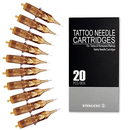 20pcs Profi Tattoo Nadeln Set, Harsso 3RL/5RL/7RL/9RL/7RM/9RM Cartridge Tattoonadel Kit zum Linen & Shaden, hygienisch und sicher (1207RM)