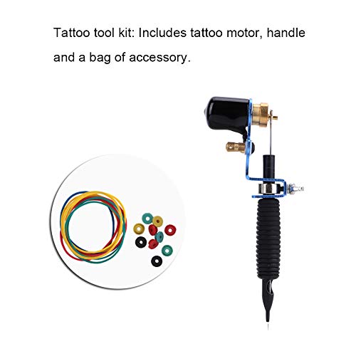 Sonew Tattoo Maschinen Set, mit tragbarem Mini Tattoo Stift Zubehörgriff, Tattoo Zubehör, Motorkamera für Anfänger oder Tätowierer - obrazek 4