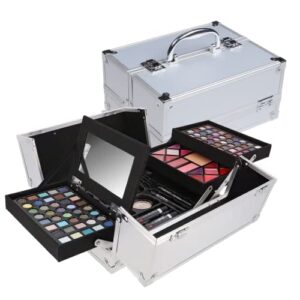 Zestaw do makijażu ZMILE Cosmetics My Treasure Case - Kosmetyki Wegańskie, 113 sztuk + walizka aluminiowa