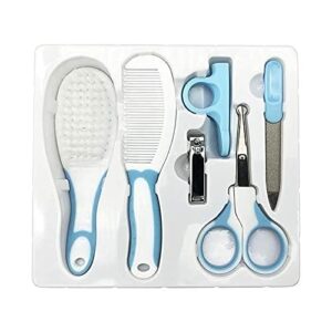 Dziecięcy zestaw do pielęgnacji szczotek kosmetyczka dla niemowląt noworodek pielęgnacja zdrowotna (różowy niebieski) grzebień