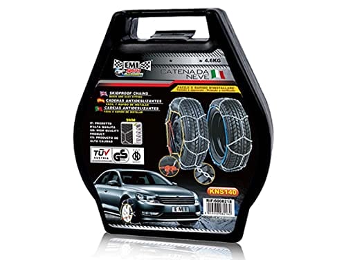 CARALL Łańcuch śnieżny 9 mm KNS140 grupa 140 zatwierdzony przez ONORM V5117 - Kompatybilny z oponami 235/75R15, 235/70R16, 225/70R16, 225/75R16, 215/75R16, 215/70R16, 235/65R17, 225/70R17, 215/75R17, 205/75R17.5, 235/60R18 - obrazek 2