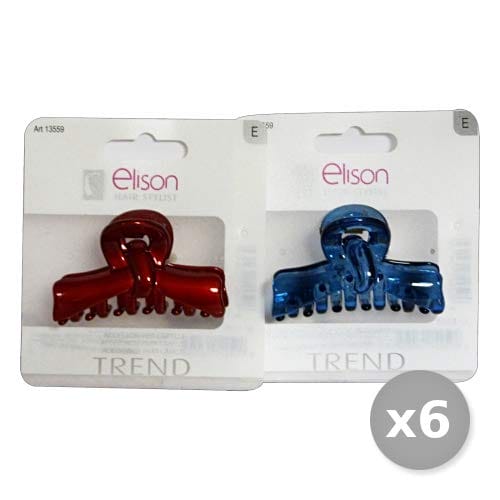 Zestaw 6 GABBIANO Szczypce 13559 Medium Fantasy Trend(13413) Akcesoria Do Włosów - Najlepsze narzędzia i akcesoria do makijażu, plastikowy materiał, wymiary 10 x 8 x 10 cm, Zestaw do makijażu - obrazek 2