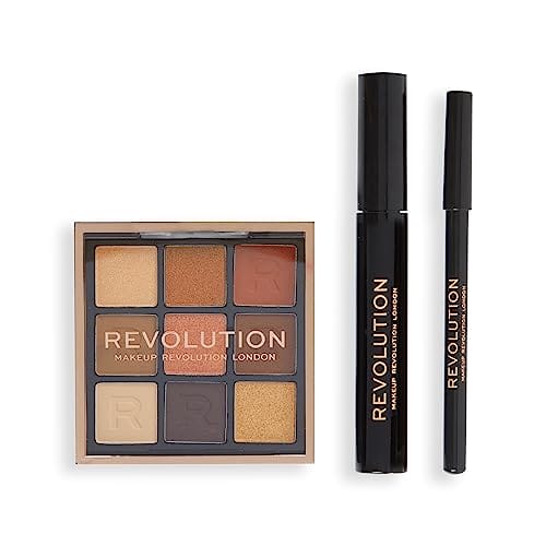 Makeup Revolution: Zestaw Revolution Into The Bronze - eyeliner, tusz do rzęs i paleta cieni do powiek - obrazek 3