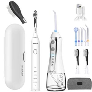 Elektryczna szczoteczka do zębów z irygatorem ustnym 39000 VPN Electric Toothbrush do irygator oralny 300 ml IPX7 do mycia zębów
