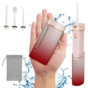 FIRE BULL Przenośny elektryczny przyrząd do czyszczenia zębów z 3 trybami czyszczenia wielokrotnego ładowania irygator oralny typu C nadaje się do podróży jako przenośny profesjonalny zestaw do