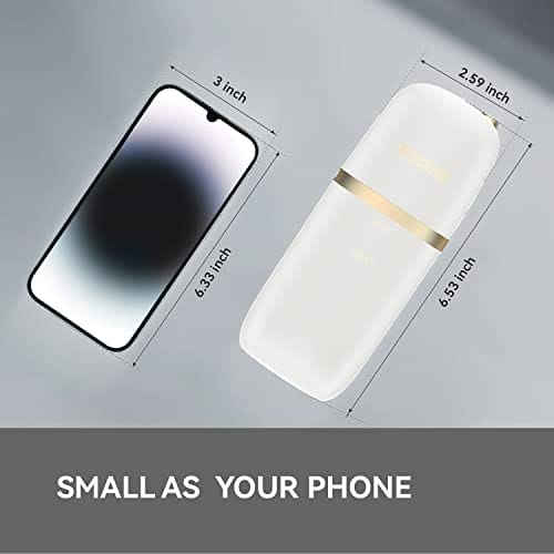 Wodny irygator dentystyczny do zębów irygator doustny z 4 trybami i 3 biegami wodoodporny IPX7 przenośne kostki dentystyczne do użytku w domu i w podróży biały - obrazek 6