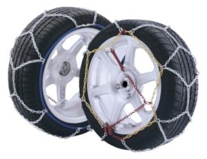 KRAWEHL Special Diamond Mesh łańcuchy śniegowe 4x4, elastyczny pierścień, antypoślizgowe 2 sztuki, rozmiar 40