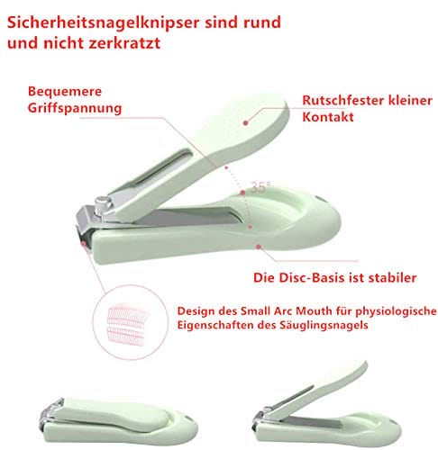 VOARGE Zestaw do pielęgnacji paznokci dla noworodków zestaw do pielęgnacji niemowląt z bezpiecznym obcinaczem do paznokci nożyczkami pęsetą i pilnikiem do paznokci słodka sowa opakowanie - obrazek 7