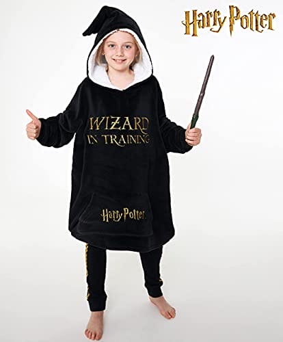 Harry Potter Bluza z kapturem dla dziewczyn, polarowy koc z kapturem o - obrazek 3