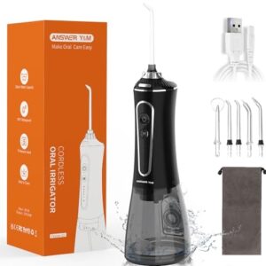 Irygator do jamy ustnej zwycięzca testu 2024 300 ml irygator do jamy ustnej IPX7 zwycięzca testu Home & Travel for Braces and