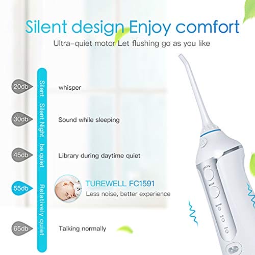 TUREWELL FC1591 profesjonalny irygator do jamy ustnej, 300 ml, przenoś - obrazek 4