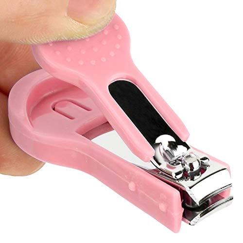 3 w 1 obcinacz do paznokci dla niemowląt zestaw do pielęgnacji paznokci zestaw do manicure dla niemowląt z nożyczkami do paznokci obcinaczem do paznokci i pilnikiem do paznokci dla noworodka maluchów i paznokci pielęgnacja paznokci zestaw do pielęgnacji paznokci (różowy) - obrazek 6