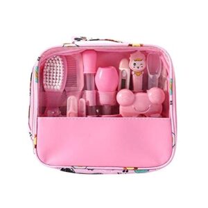 Redify Baby Care Kit 13pcs/Set Newborn Grooming Set Essential Healthcare Accessories for Travelling Home Use with Carry Bag (Blue)