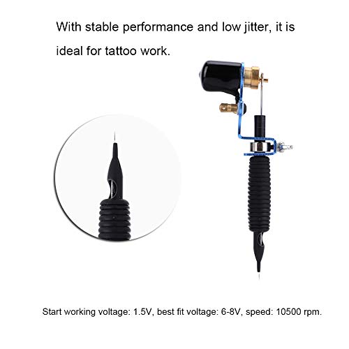 Sonew Tattoo Maschinen Set, mit tragbarem Mini Tattoo Stift Zubehörgriff, Tattoo Zubehör, Motorkamera für Anfänger oder Tätowierer - obrazek 5
