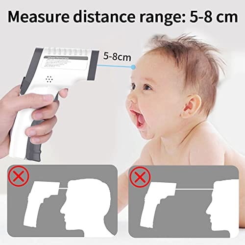 SULYPO KKmier - Bezstykowy termometr na podczerwień do pomiaru temperatury czołowej - Dla dzieci i dorosłych (różowy) - obrazek 3
