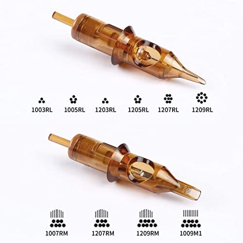 20pcs Profi Tattoo Nadeln Set, Harsso 3RL/5RL/7RL/9RL/7RM/9RM Cartridge Tattoonadel Kit zum Linen & Shaden, hygienisch und sicher (1207RM) - obrazek 2
