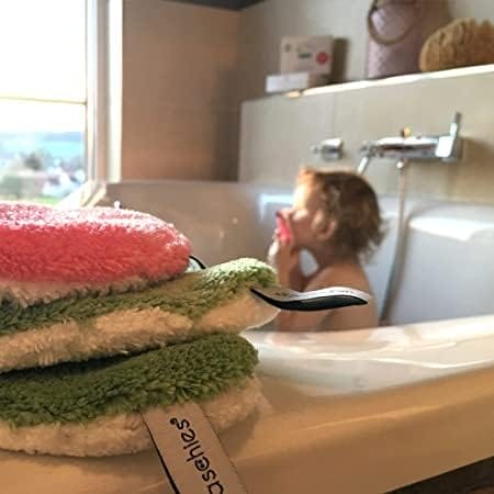 Podkładki do mycia dla niemowląt i dzieci, zestaw 2 szt. (pastelowy ni - obrazek 2