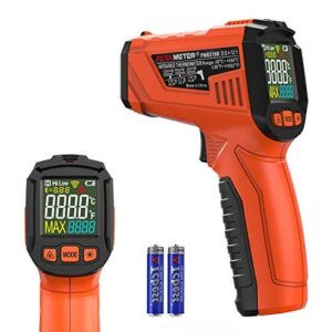 Cyfrowy termometr podczerwieni bezdotykowy z wyświetlaczem kolorowym -58℉～1022℉(-50℃～550℃) z regulowaną emisyjnością do gotowania w kuchni i zastosowań przemysłowych (termometr nie do mierzenia temperatury ciała)