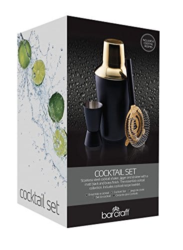 Zestaw barmański Kitchen Craft BarCraft Luxury Stainless Steel Cocktail Making Kit – Brass Finish (3-Piece Gift Set) - obrazek 9