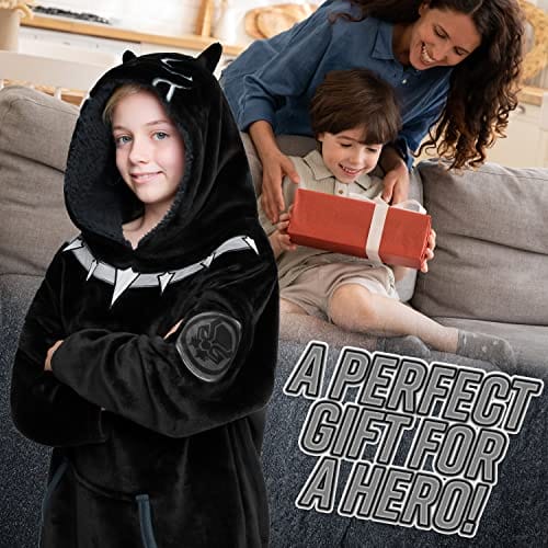 Marvel Koc z kapturem Oversize dla mężczyzn Avengers Black Panther Cap - obrazek 6