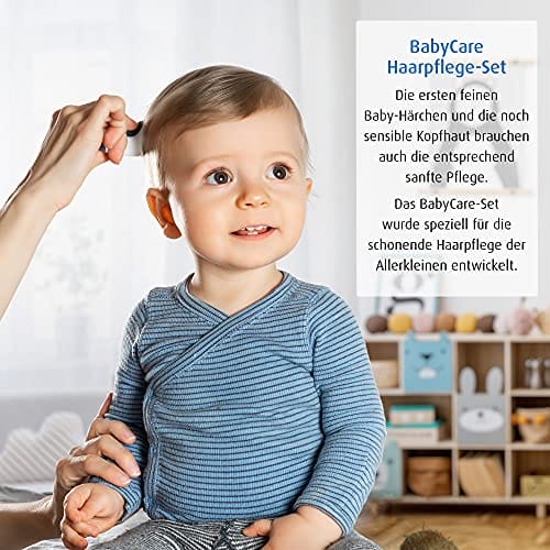 reer 81070 BabyCare zestaw do pielęgnacji włosów 2-częściowy szczotka z koziego włosia i grzebień - obrazek 5