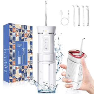 ZUMLLOMA Bezprzewodowy irygator do jamy ustnej elektryczny z możliwością ponownego ładowania technologia ultradźwiękowa środek do czyszczenia przestrzeni międzyzębowych