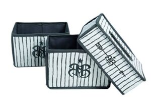 Zestaw organizerów do pielęgnacji "Rock Star Baby 3" - 3-częściowy, higieniczny, z dekoracyjnym wzorem