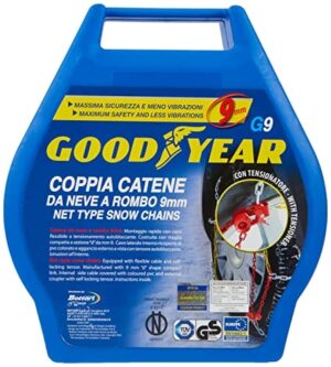 Goodyear Catene da Neve "G9", Catene Neve 9 mm, Catene Auto Omologate