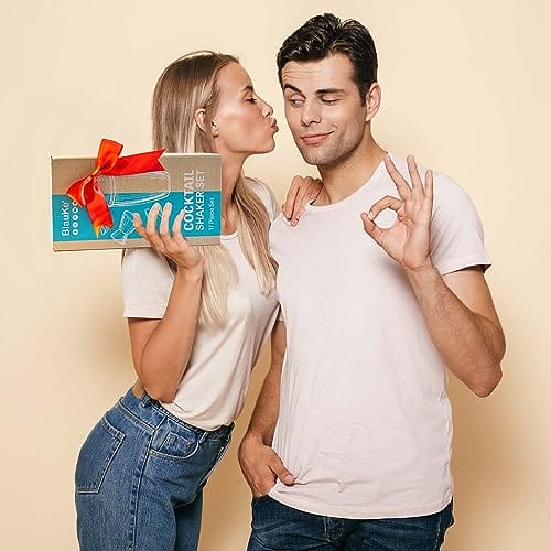 Zestaw do koktajli BlauKe - 17 elementów, stal nierdzewna, stojak bambusowy - obrazek 8