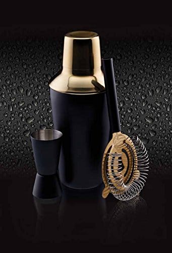Zestaw barmański Kitchen Craft BarCraft Luxury Stainless Steel Cocktail Making Kit – Brass Finish (3-Piece Gift Set) - obrazek 6