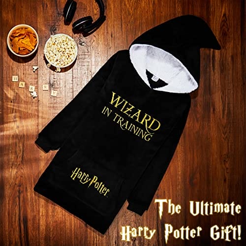 Harry Potter Bluza z kapturem dla dziewczyn, polarowy koc z kapturem o - obrazek 7