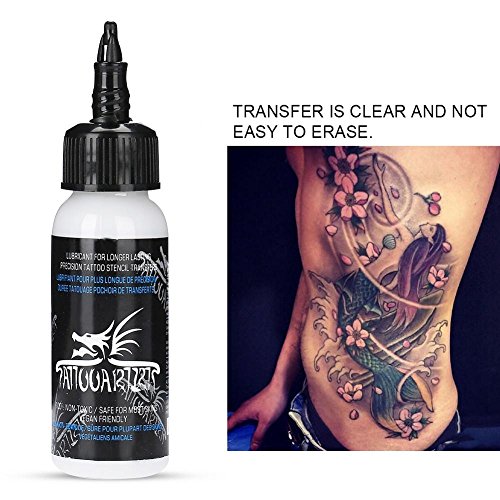 Stencil Stuff,Tattoo Transfer Creme, 30ml Professionelle Tattoo Transfer Gel Schablone Primer Stuff Creme Tattoo Zubehör (30ml) - obrazek 6