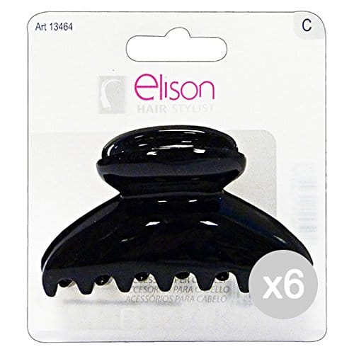 Zestaw 6 GABBIANO Zacisk 13464 Duży Classic Black(13407) Akcesoria Do Włosów - Najlepsze narzędzia i akcesoria makijaż