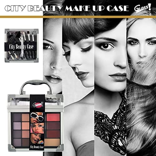 Zestaw do makijażu - City Beauty Case - 36 szt. - Prezent na Boże Narodzenie dla kobiet - pudełko na kosmetyki - obrazek 3