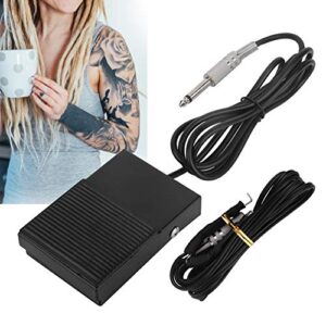 Tattoo Maschine Fußpedal Tattoo Fußpedal Set Tattoo Fußpedal Controller Fußschalter Tattoo Maschine Clip Line Zubehör Set Betrieb in jedem Winkel Geeignet für Tätowierer