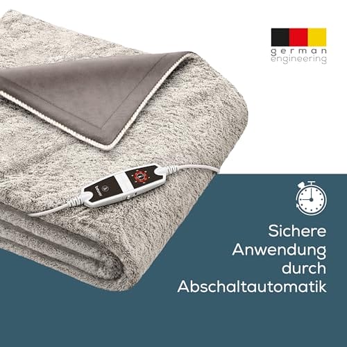 Beurer HD 150 XXL Nordic koc grzewczy, elektryczny koc grzewczy z auto - obrazek 8