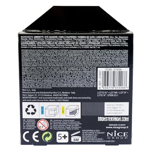 Zestaw do makijażu Monster High Nice Group - 1 pudełko z cieniami do powiek i błyszczykami - obrazek 5