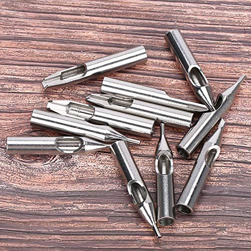 Tattoo Zubehörteil 11 Stück/Kit, Tattoo Einweg Set Tätowierungs Düsen Spitzen Edelstahl Zubehörteil Maschinengewehr Rohr Griff Kasten Satz von entkeimte Zubehörteil 3 5 7 RT FT 3D 5D 8D - obrazek 5